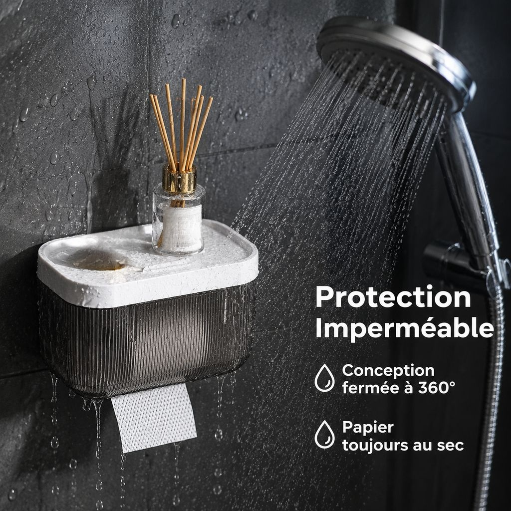 Boîte à Mouchoirs Multifonction pour Salle de Bain