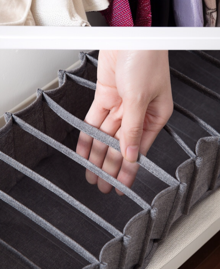 Durable foldable fabric box for home organization