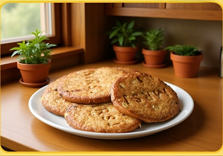 ナチュラル素材の全粒粉ビスケット