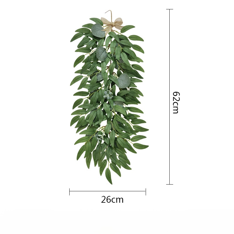 Decoración de pared con plantas verdes