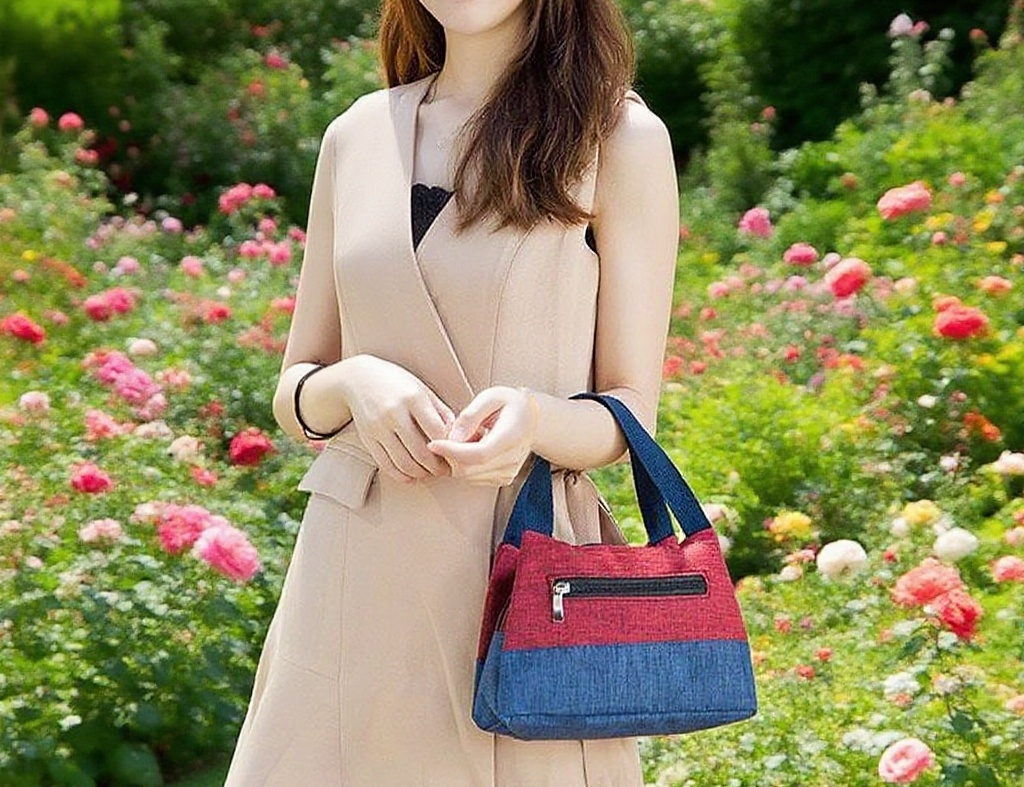 Hochwertige Canvas Tasche mit großem Innenraum