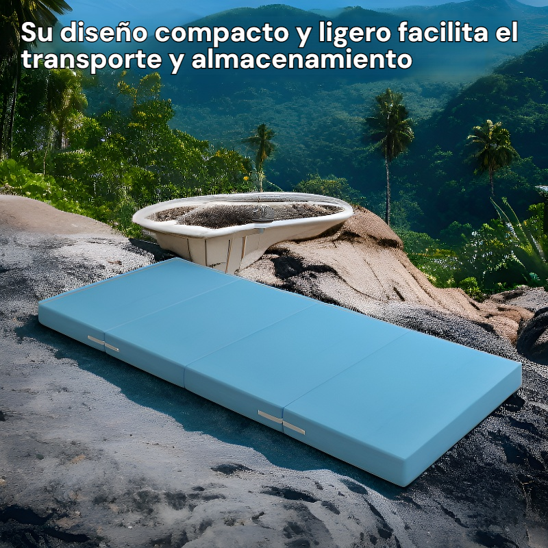 Almohadilla plegable portátil y gruesa para exteriores