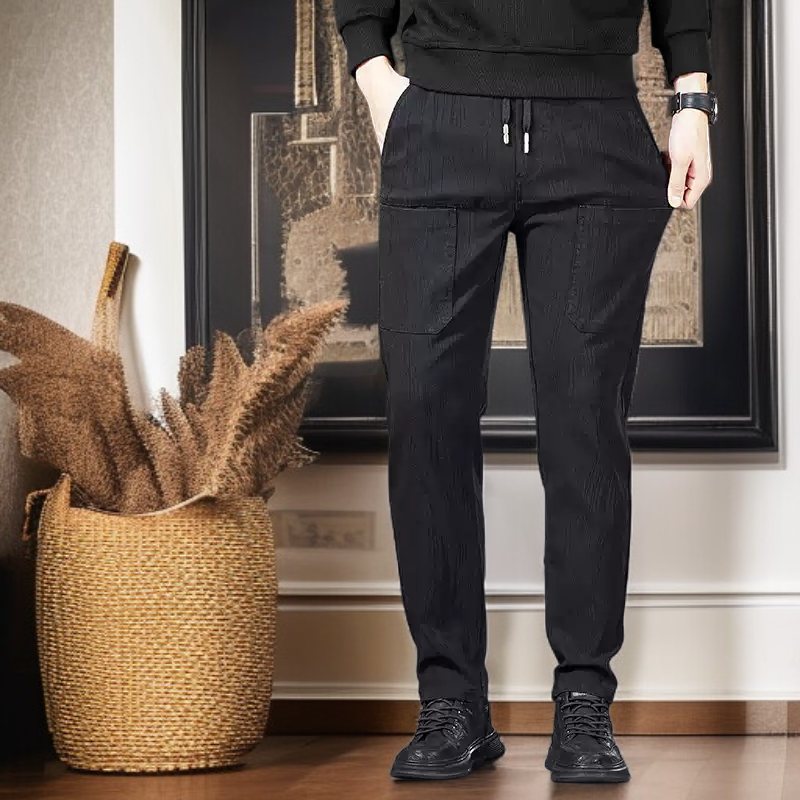 추동 남성 기모 도톰 트레이닝 바지 육포켓 긴바지 자카드 트레이닝 바지