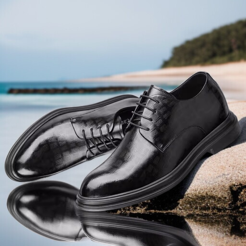 블랙 비즈니스 웨딩 슈즈 남성 기모 정장 구두 청년 남성화 면구두 추동 블랙 웨딩 구두