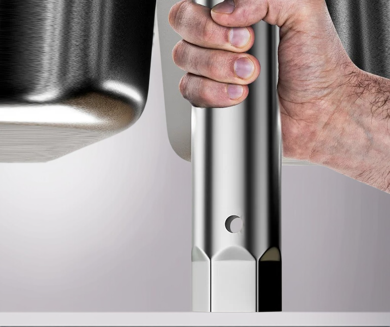 주방위 듀얼 워터프루프 렌치 내육각 방수꼭지 탈부착 에너지 절약 공구 소켓 렌치와 듀얼 렌치는 모두 주방위 방수 공구로 탈부착 설치 에너지 절약 등의 작업에 사용할 수 있다