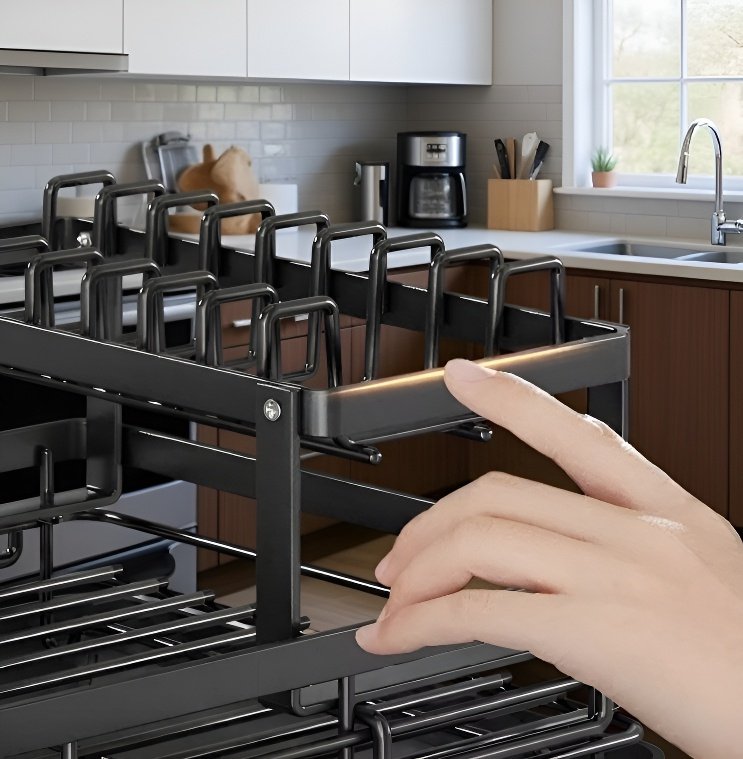 防錆加工された多層排水ラック