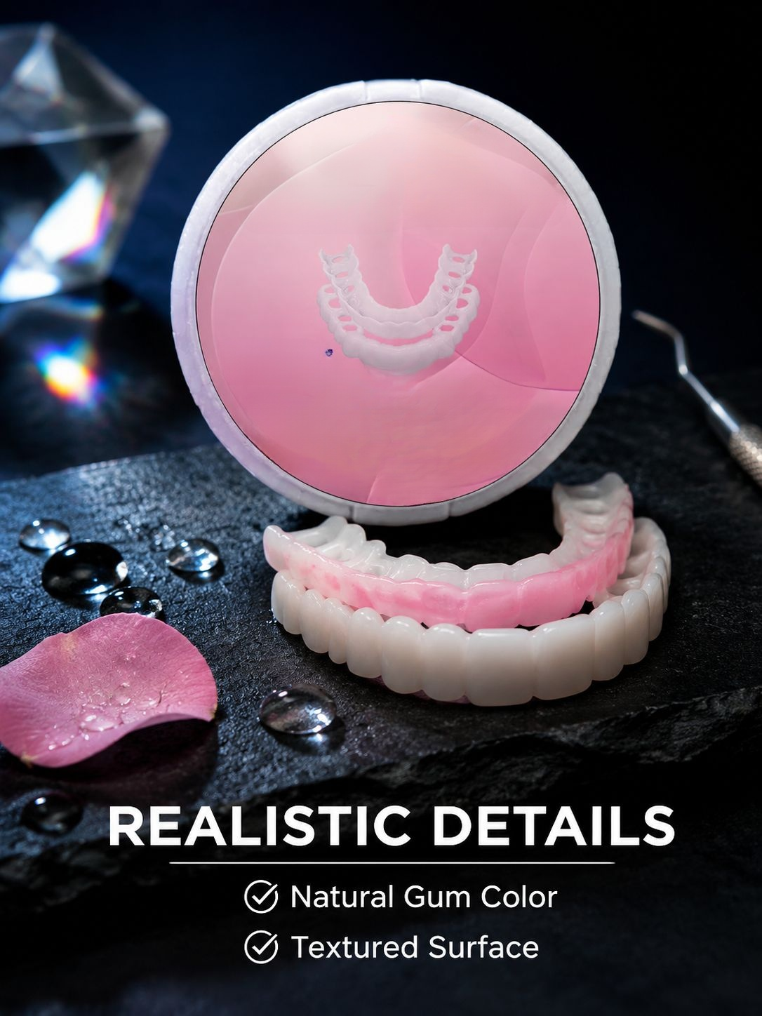 CrazyLife 3rd Gen Silicone Replica White Mouthpiece Color Correction Smile Patch