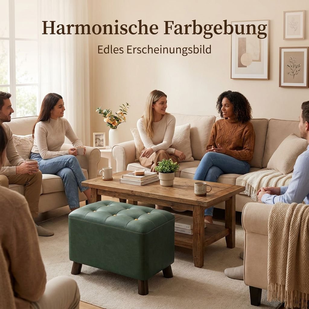 Kreativer quadratischer Hocker für den Heimgebrauch, geeignet zum Schuheanziehen und für Sofas.