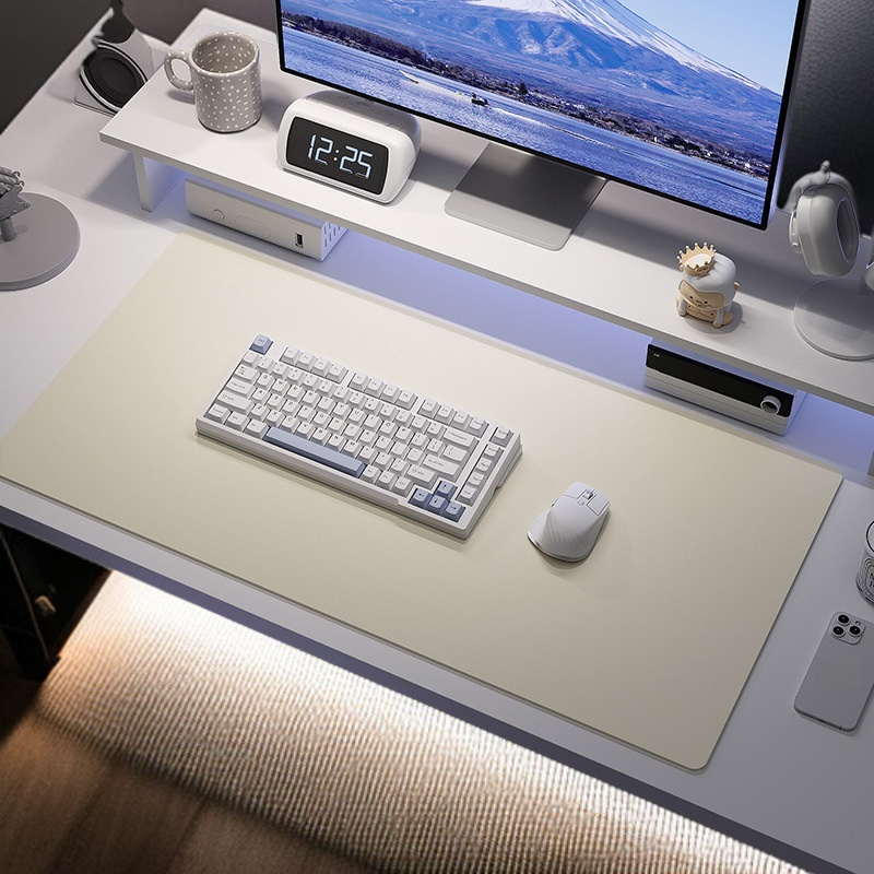  PU 가죽 데스크패드 방수 마우스패드 사무용 책상매트