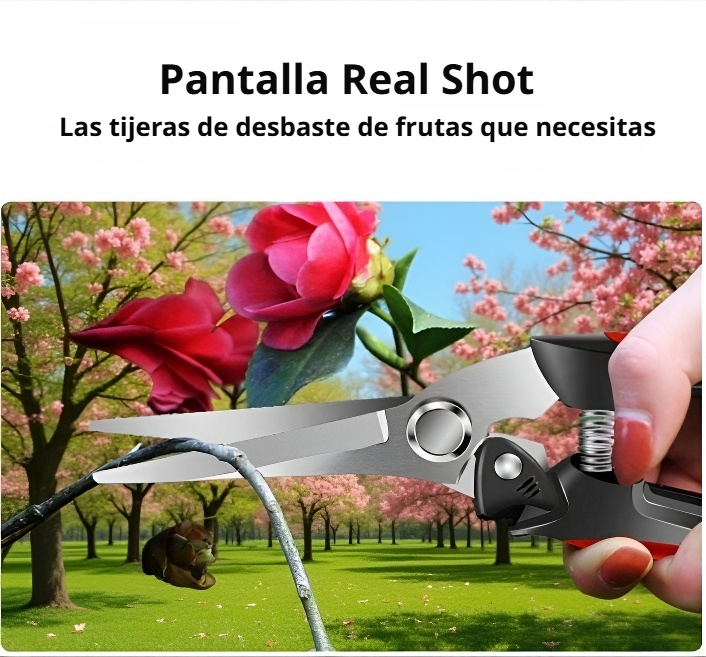 Cierre de seguridad de las tijeras de podar de bajo esfuerzo