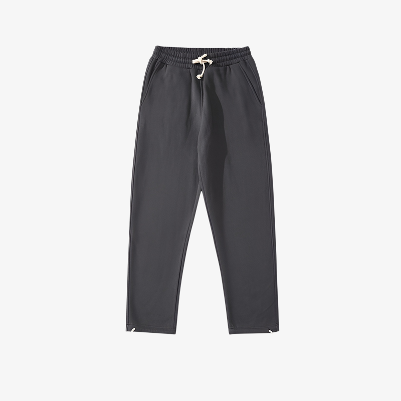 ヘビーウェイト360g 裏起毛 ストレート スウェットパンツ 男女兼用 ベーシック無地 厚手スポーツカジュアルロングパンツ