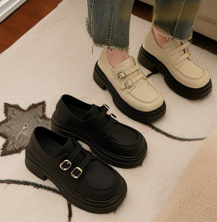 女性用夏の厚底マフィンソールシューズ正面画像