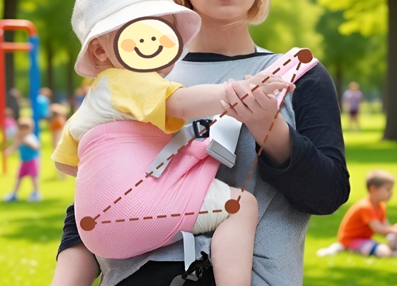 成長に合わせて調整可能なベビーシート