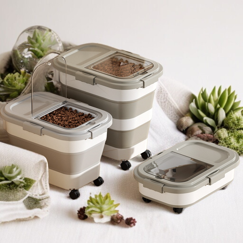 곡물보관수납함 곡물보관함 밀폐접이식방습수납함