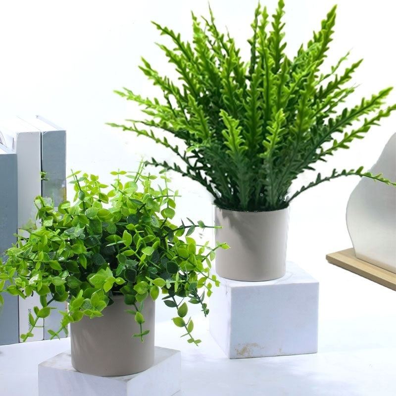 Objets de décoration de plantes vertes artificielles pour intérieur