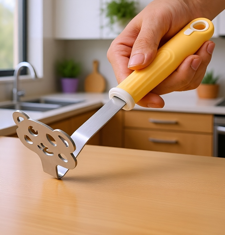 감자를 쉽게 으깨는 도구 사용 예시