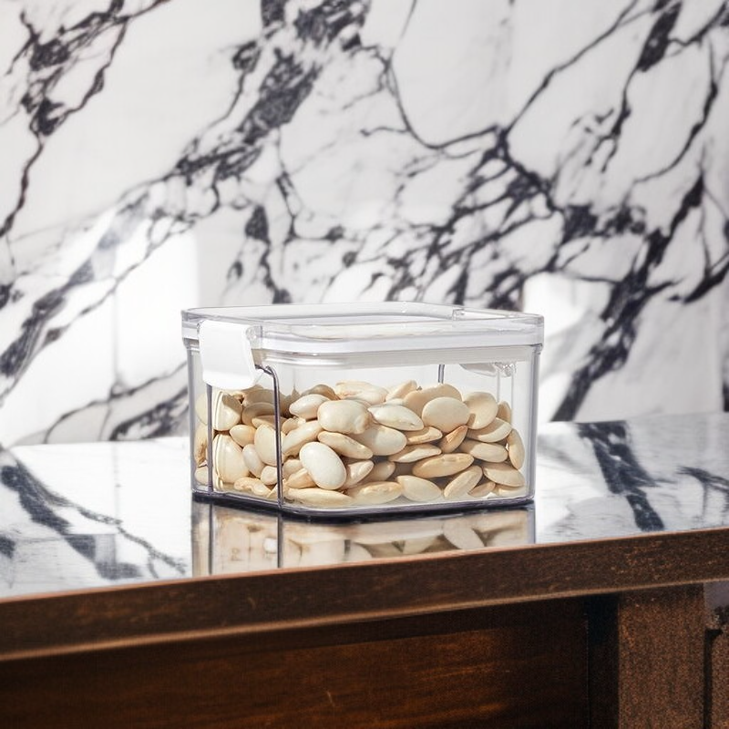 사각형 투명 식품 신선도 유지 수납 탱크