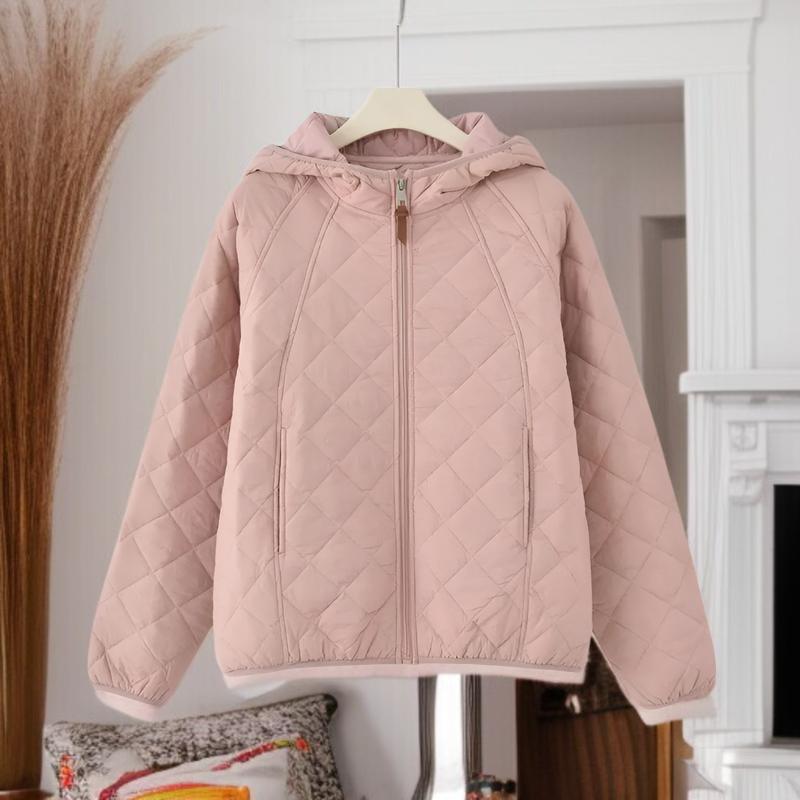 新作冬用軽量ショートダウンコート レディース ファッション 保温 ゆったり フード付き