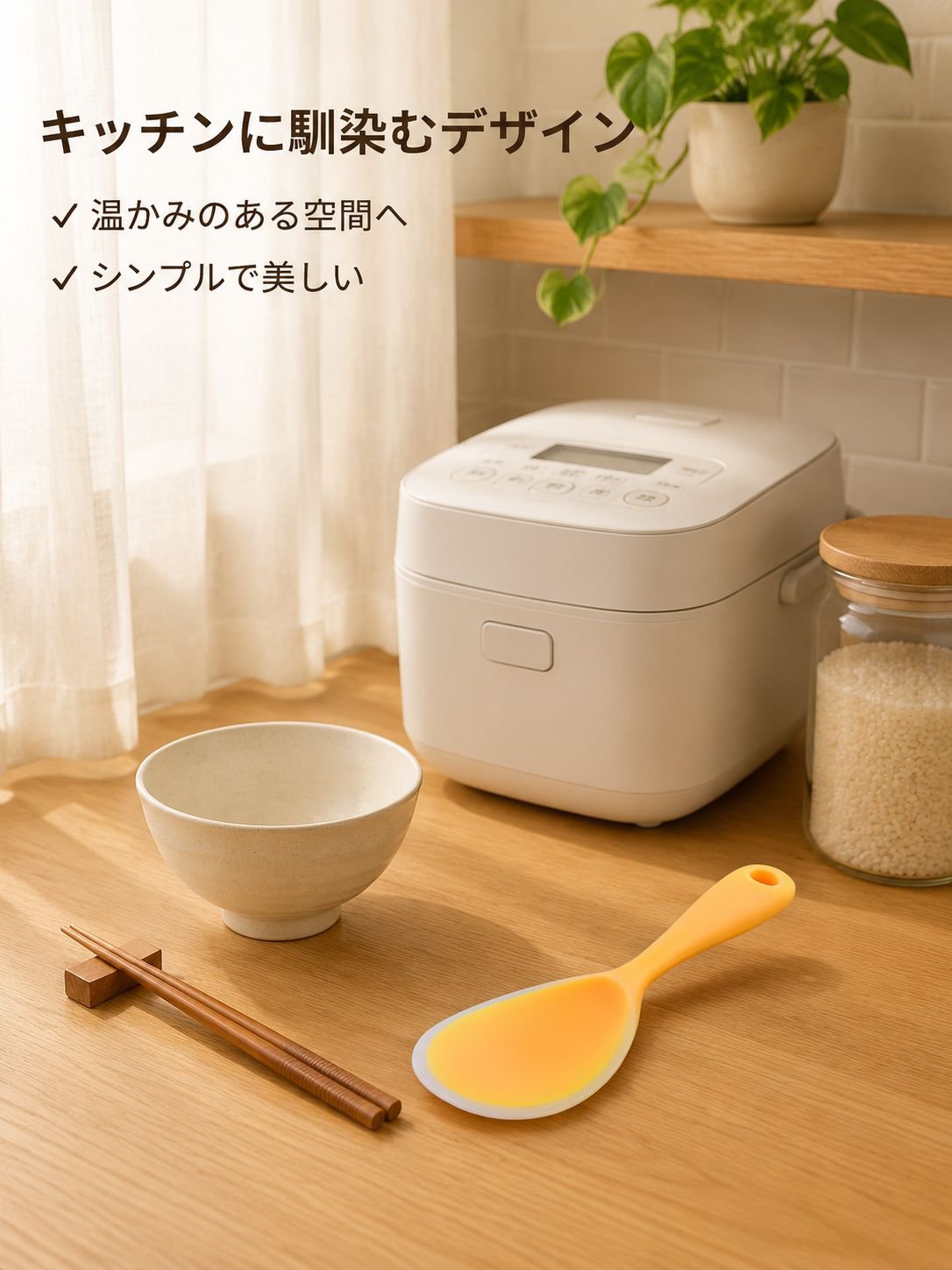 シリコンご飯しゃもじ 家庭用 ノンスティックライススプーン