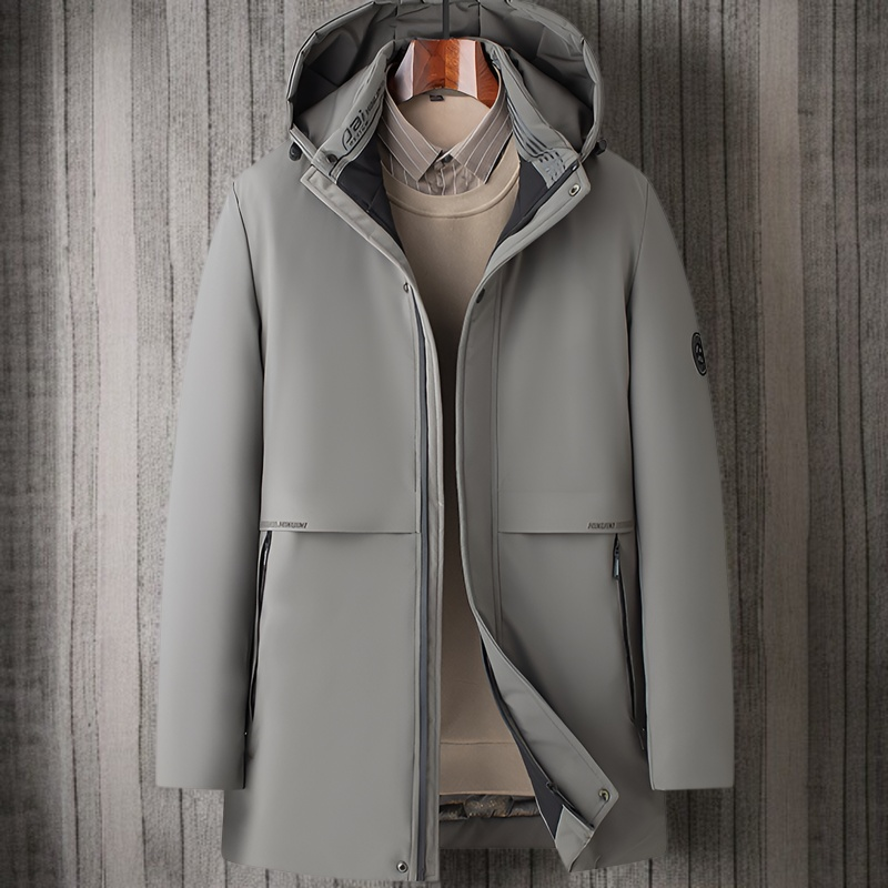 メンズ ビジネス 厚手 保温 グラフェン パディングジャケット