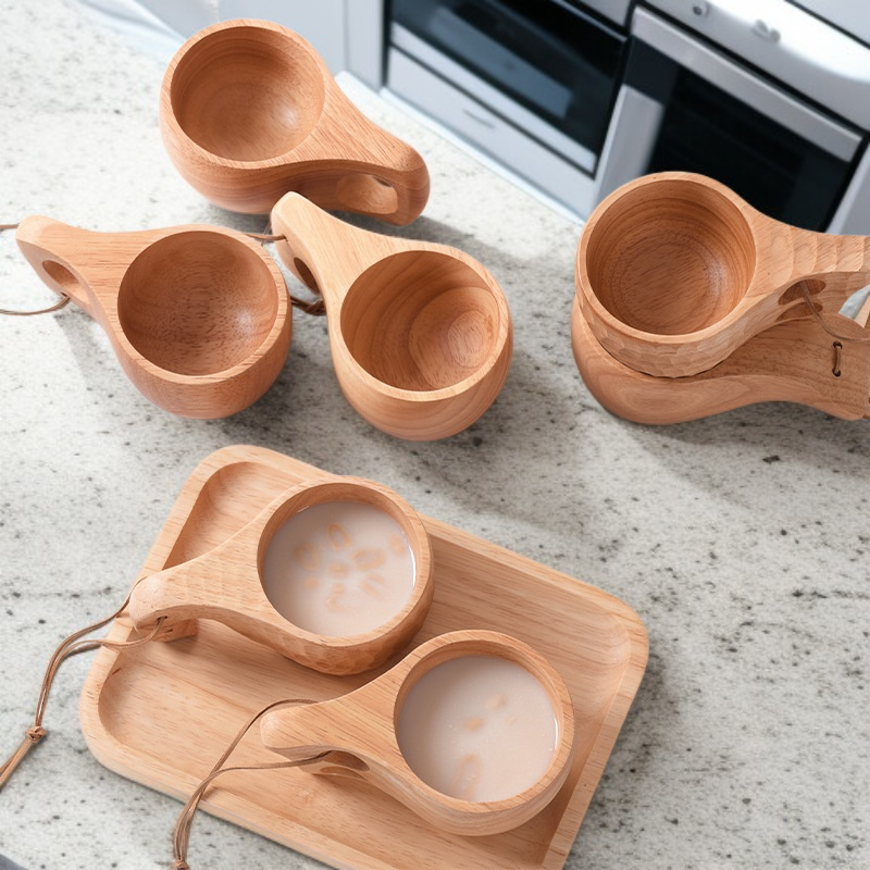 Portable Natural Wooden Water Cup for Coffee and Tea with Custom Logo