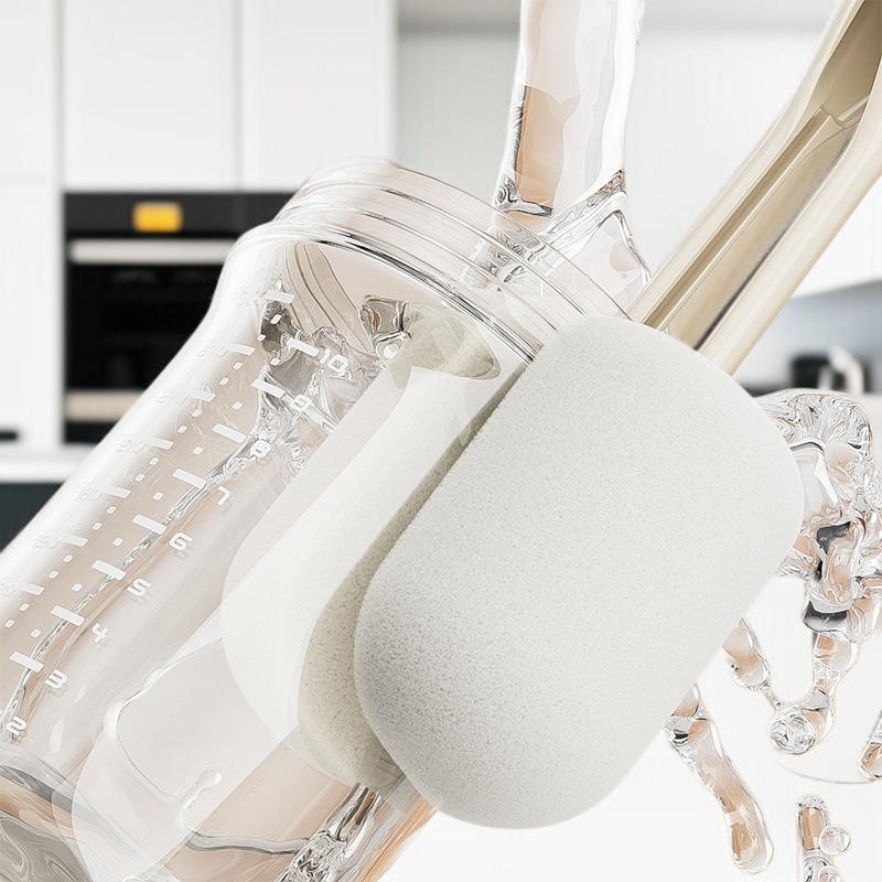 더블브러쉬 스펀지 텀블러 브러쉬 세트 전용 롱 손잡이 컵세척 브러쉬 사각 청소 브러쉬 젖병세척 전용공구