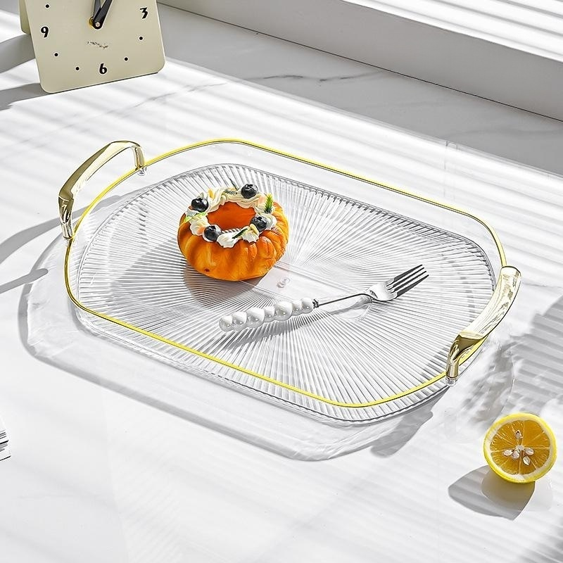 帶雙手柄圓形托盤