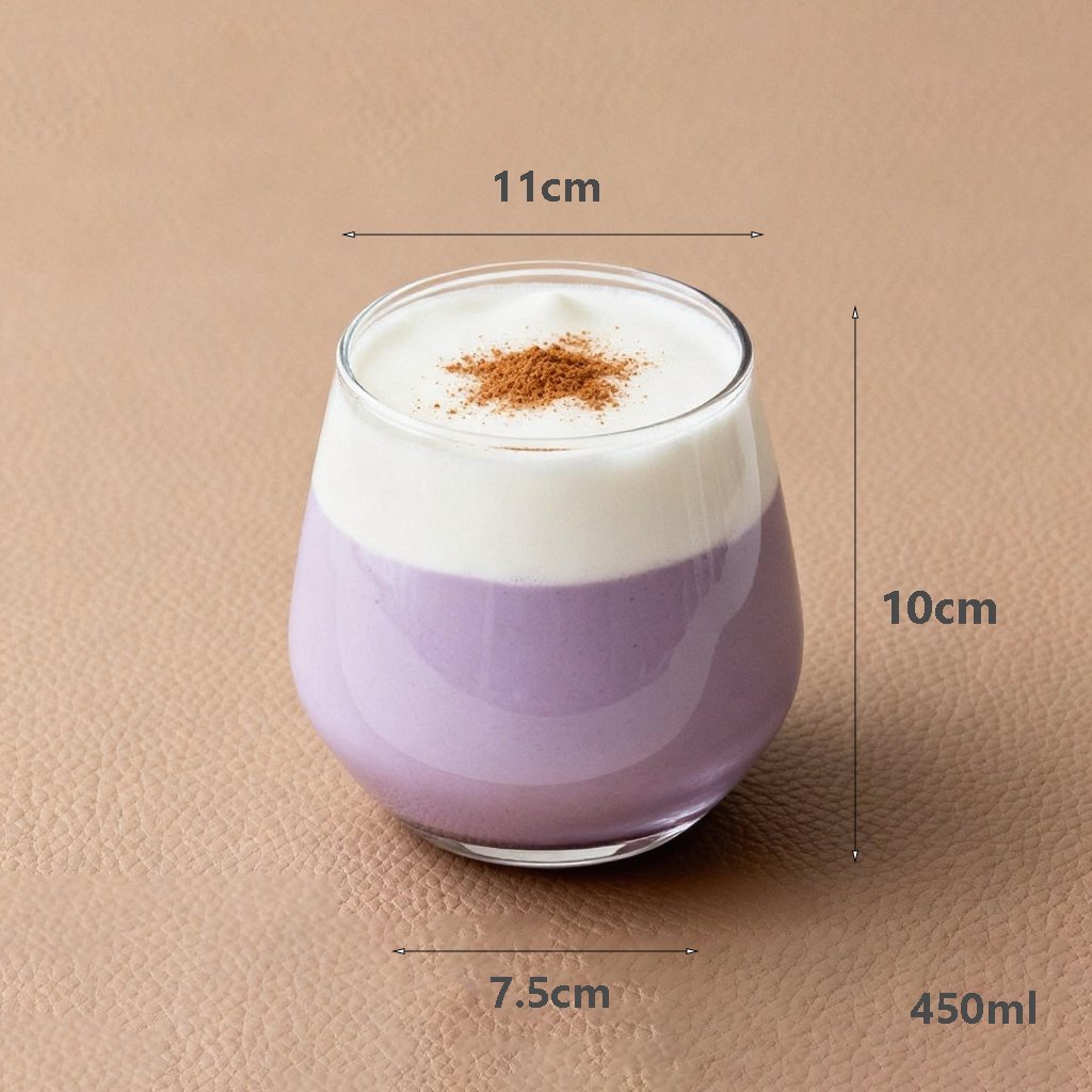 ดีไซน์แก้วน้ำใสทรงกลมทันสมัย