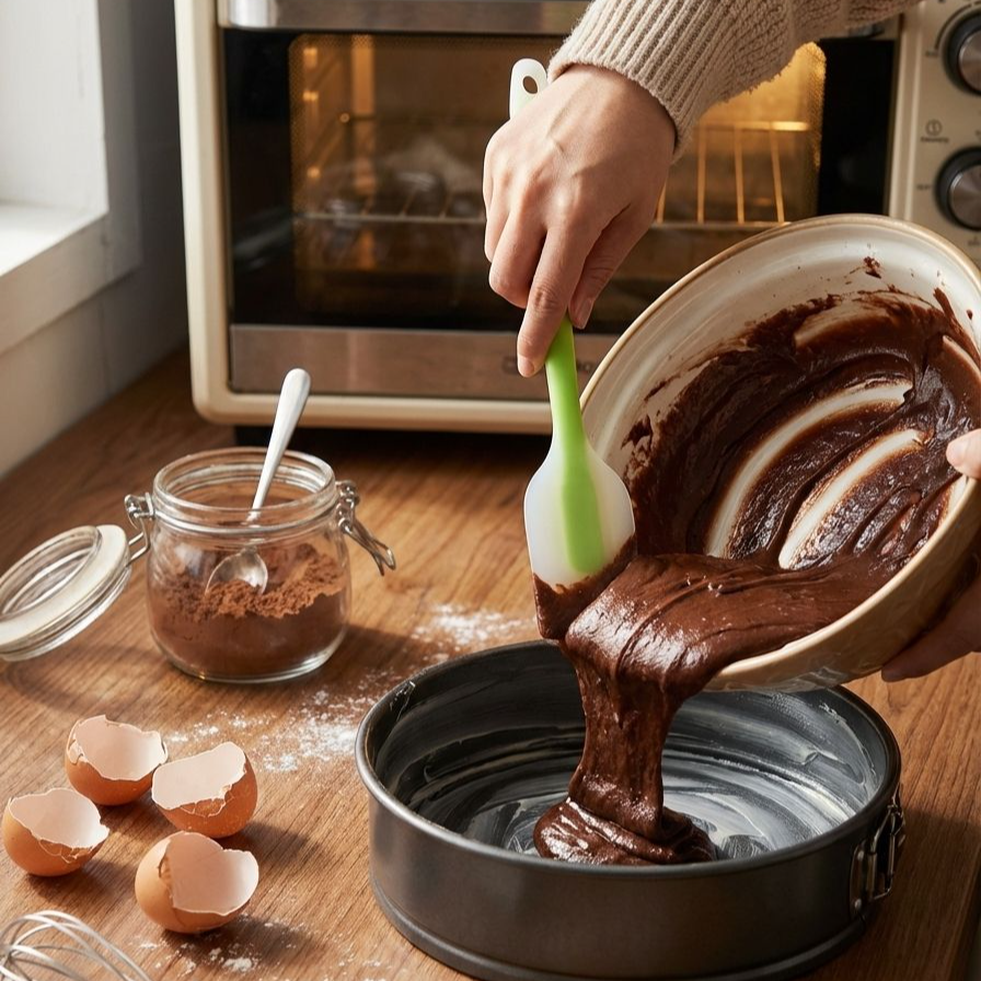 주방에서 사용하는 실리콘 스패튤라