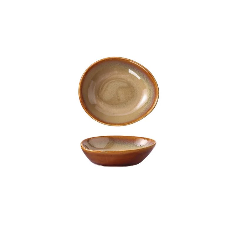 Modern Style Ceramic Color Glazed Porcelain Dinner