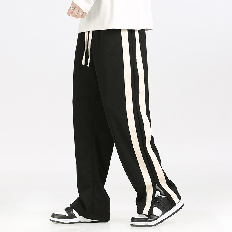 男性春秋カジュアルパンツゆるい長ズボンストレートカップル秋カジュアルパンツ