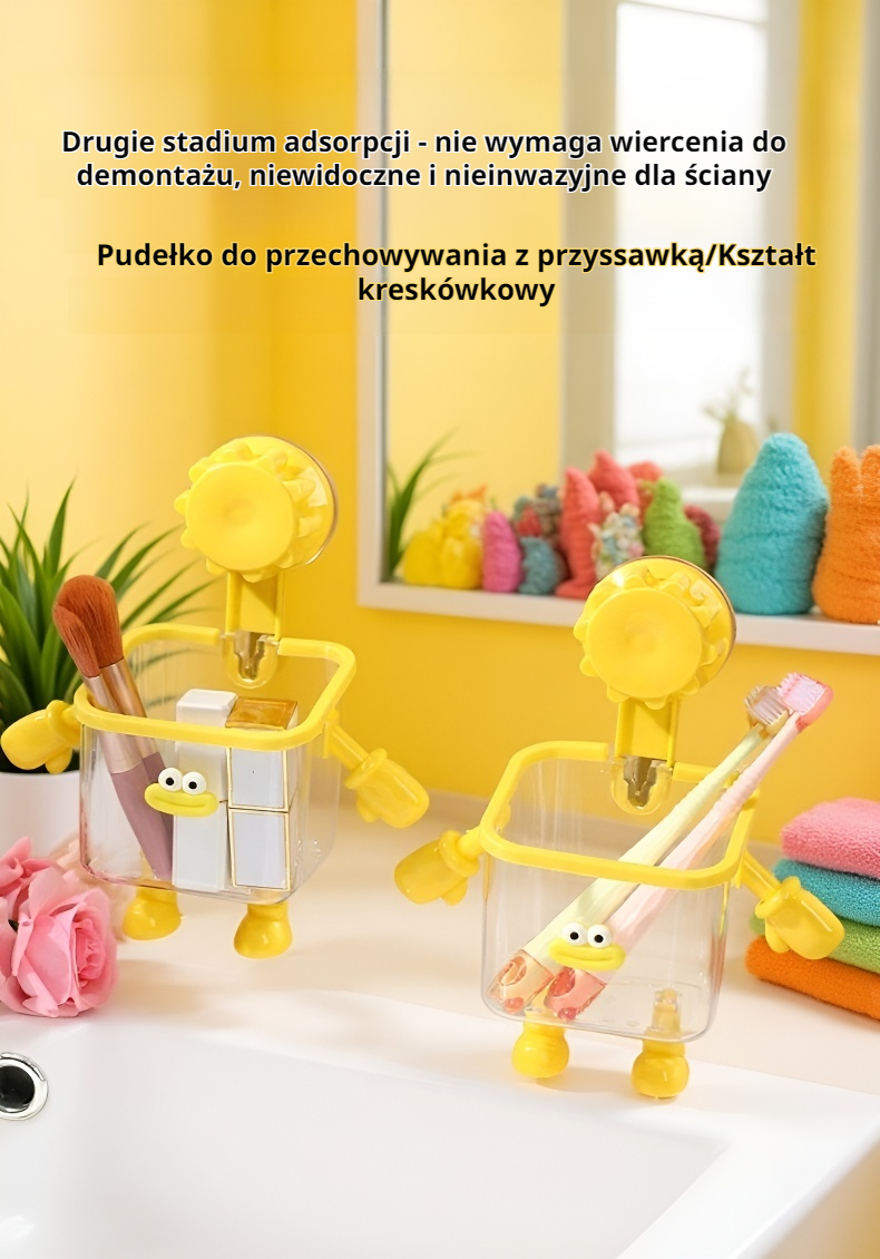 Półka do zlewu z przyssawką montowana na ścianie