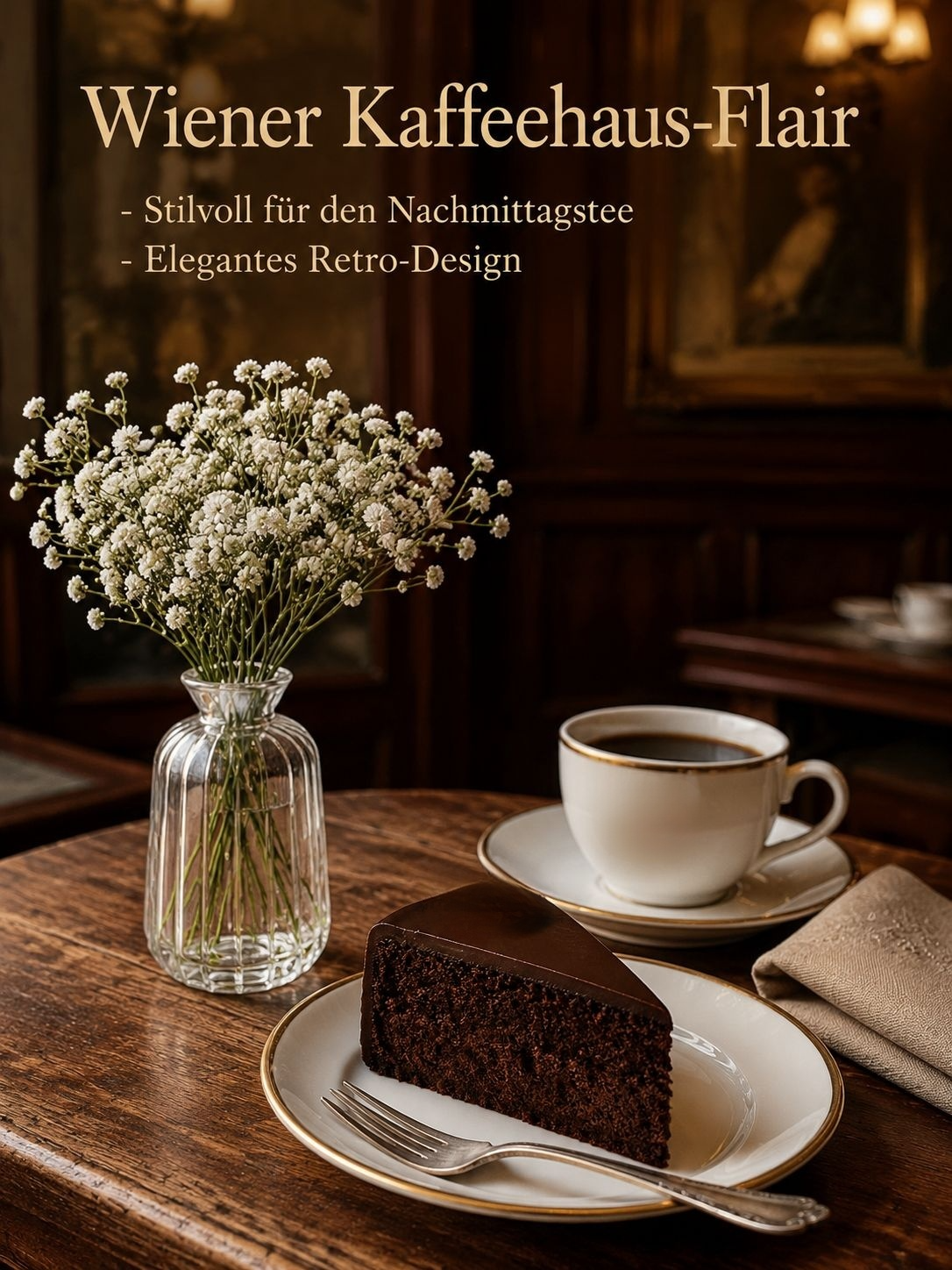 Handgefertigte Tischvase aus geprägtem Glas mit Hydrokultur-Blumen