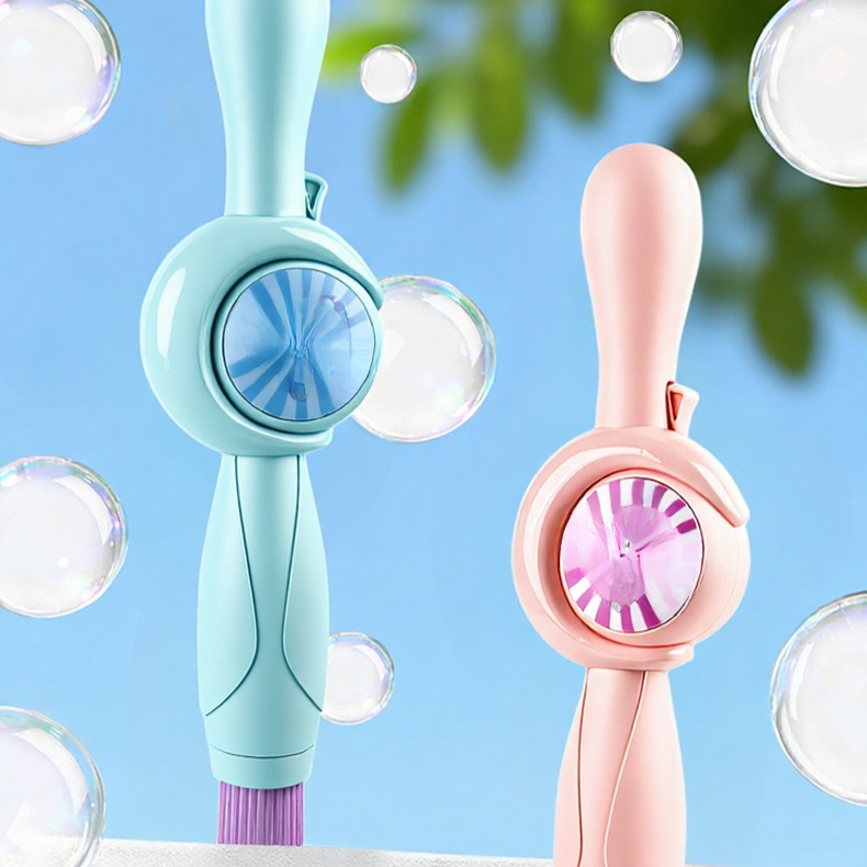 Elektrische Hand-Bubble-Maschine mit Rauch-Effekt, Bubble-Stab mit Federkraft