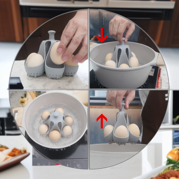 หม้อต้มไข่ซิลิโคนทำความสะอาดง่าย