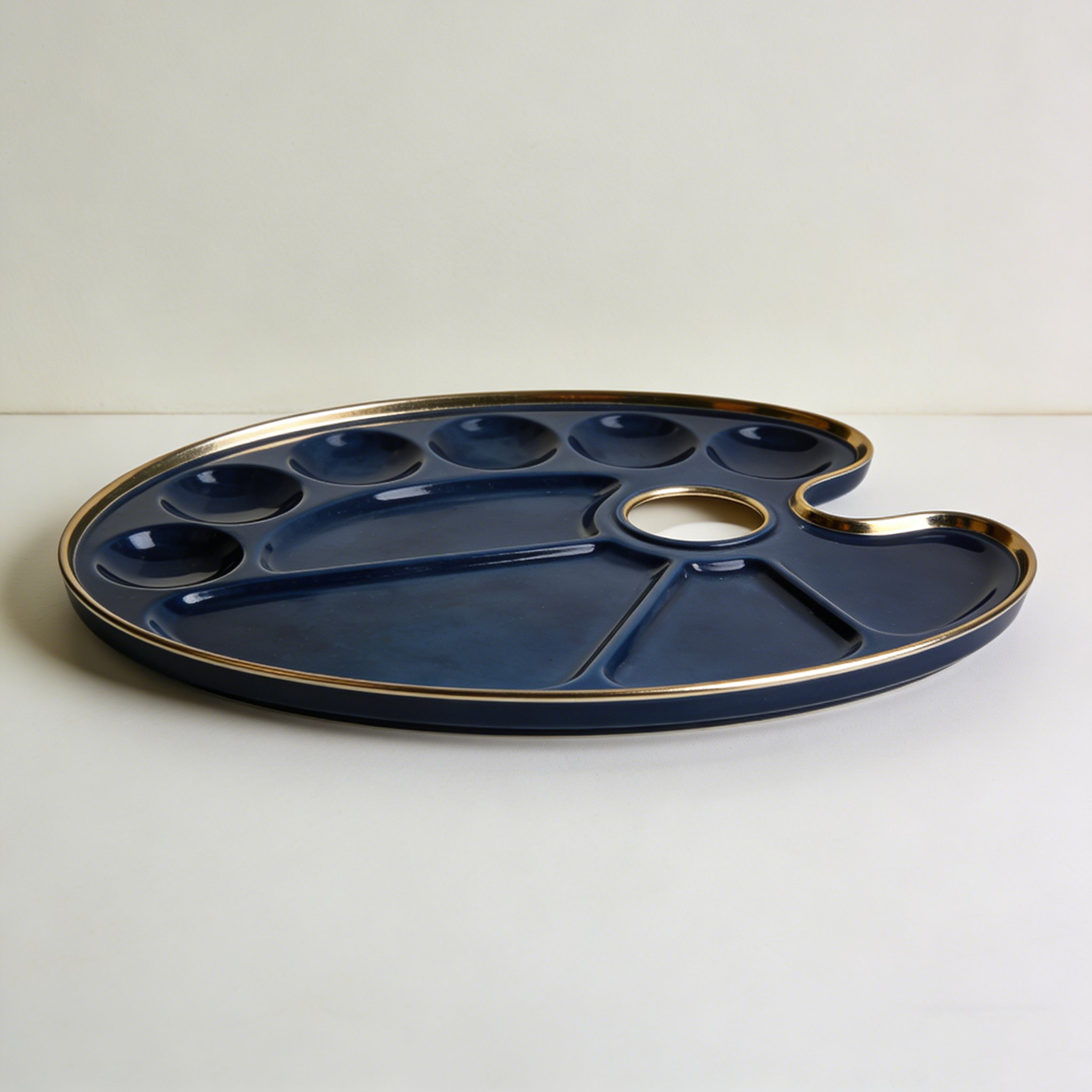 絵画用陶磁パレット3個セットの全体画像