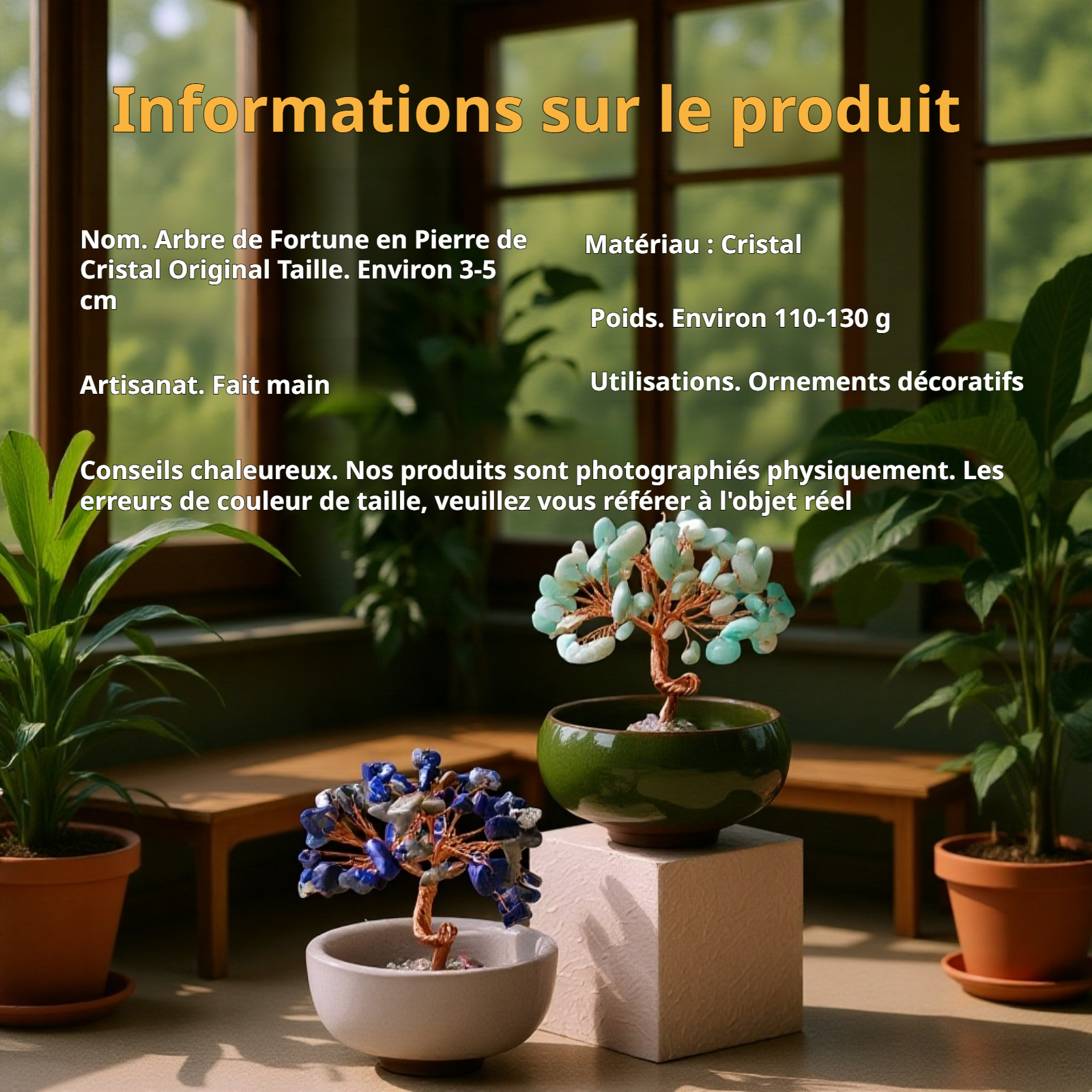 Décoration intérieure cristal naturel