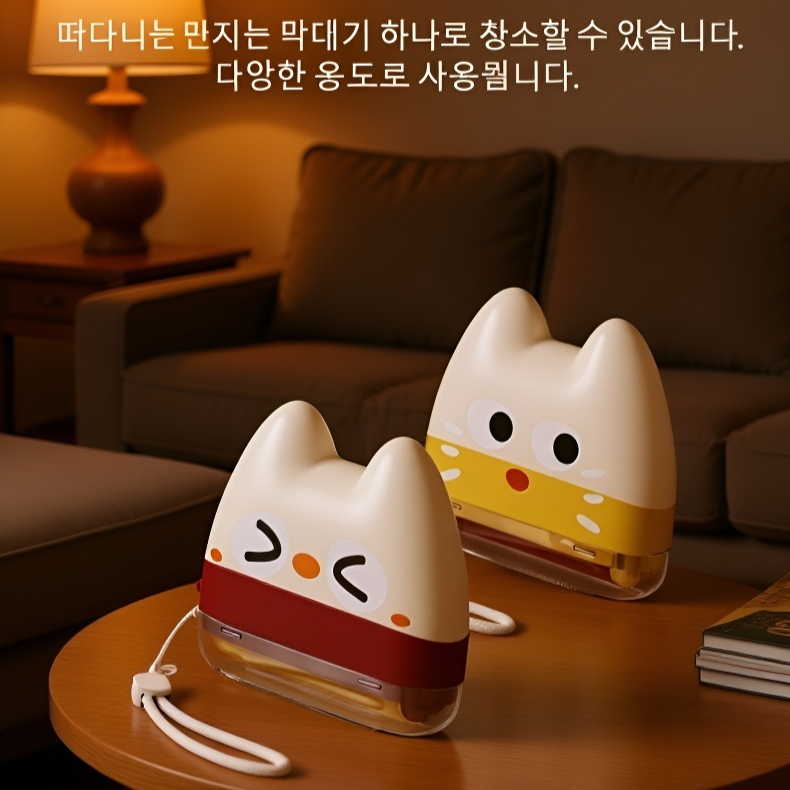 강력한 먼지 제거 기능을 보여주는 사진