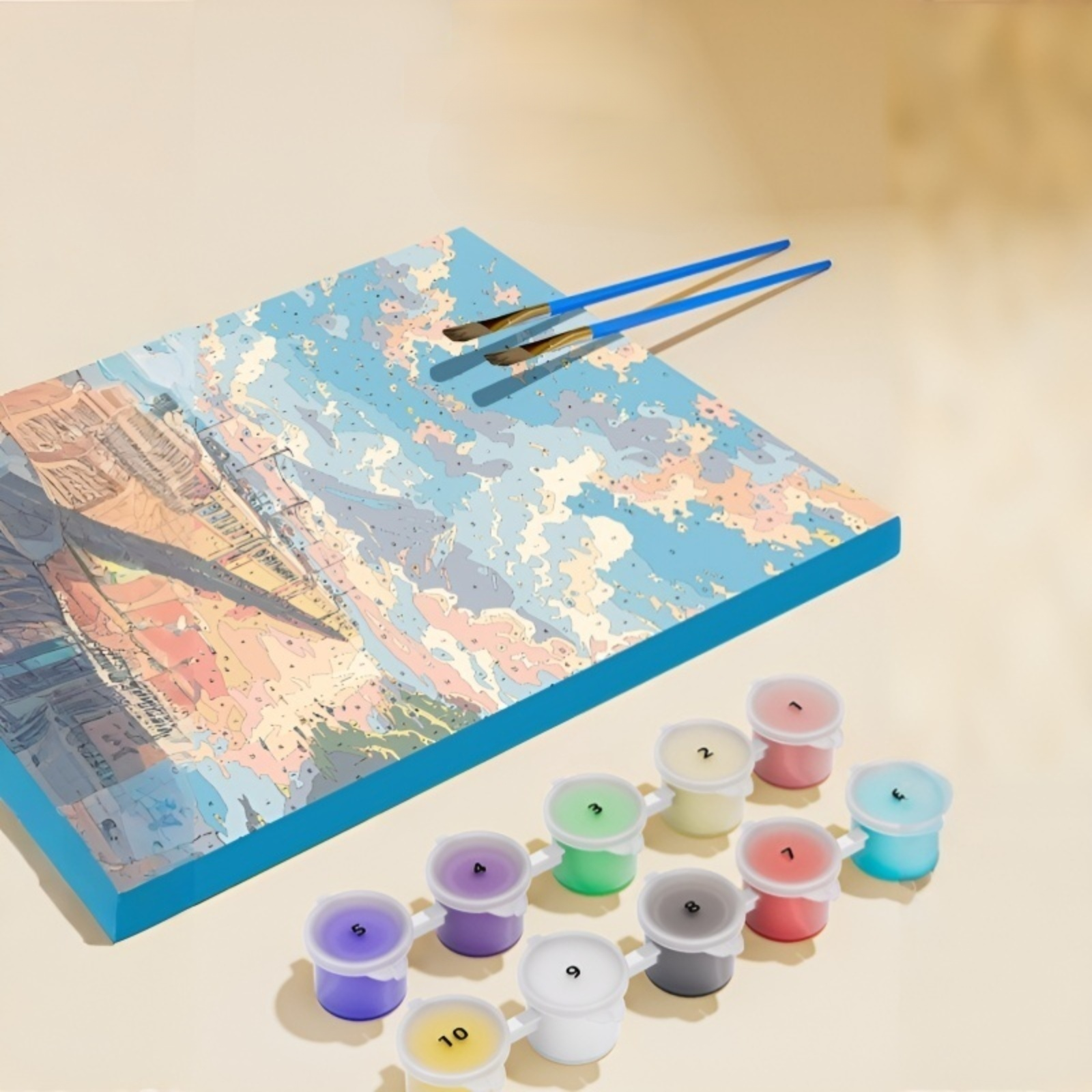 Landschaft Malen nach Zahlen DIY Handgemaltes Ausmalset