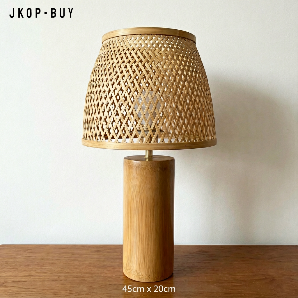 Lampe de table en bambou