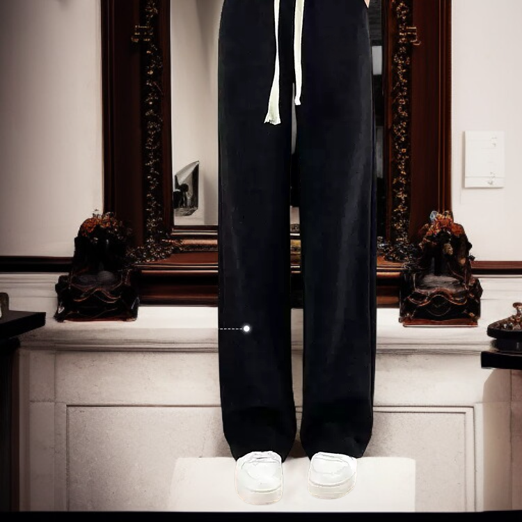 Women's Casual Fleece Pants High Waist Wide Leg Daily Commuter Style