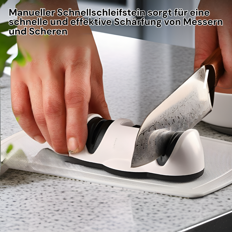 Manueller Schnellschleifstein, Messerschärfer und Scherenschleifer für den Haushalt