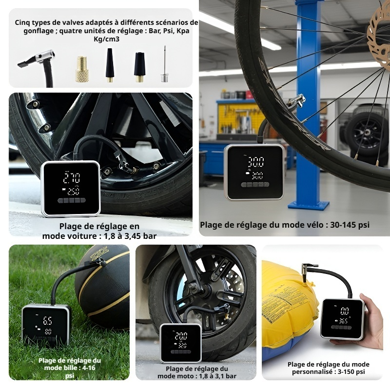 Gonfleur électrique sans fil portable
