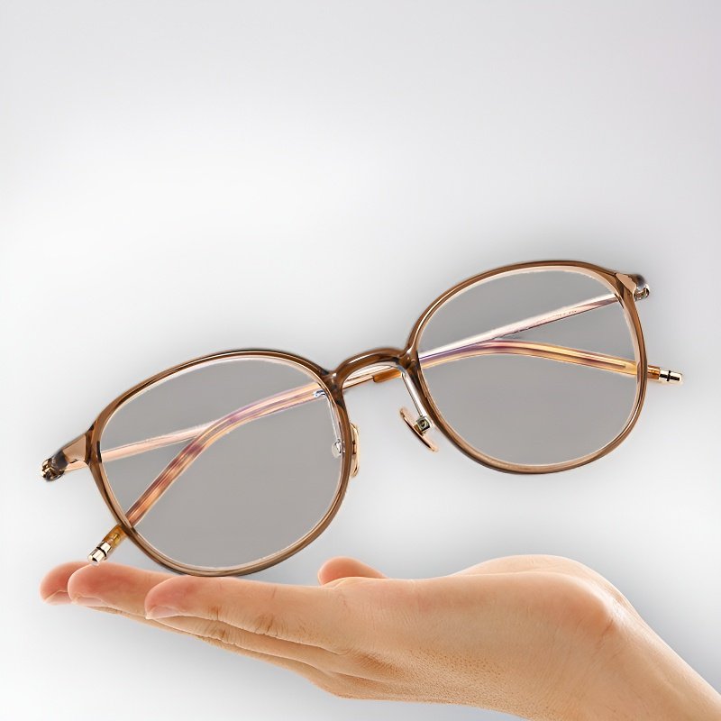 Ultralekkie tytanowe okulary do czytania blokujące niebieskie światło