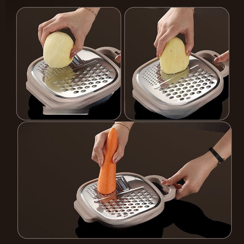 다기능 물빠짐 채반 강판 슬라이서 가정용 채소 커터 감자 강판 주방용