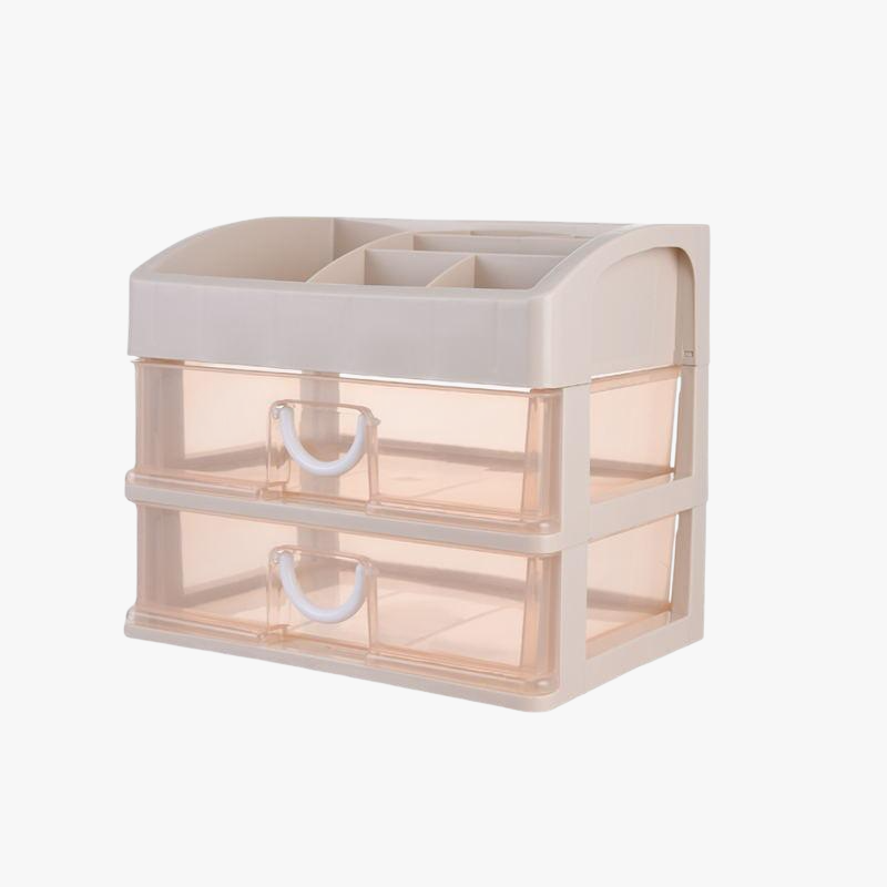 Storage box bedroom desktop small transparent makeup cabinet student dormitory drawer cosmetics lips