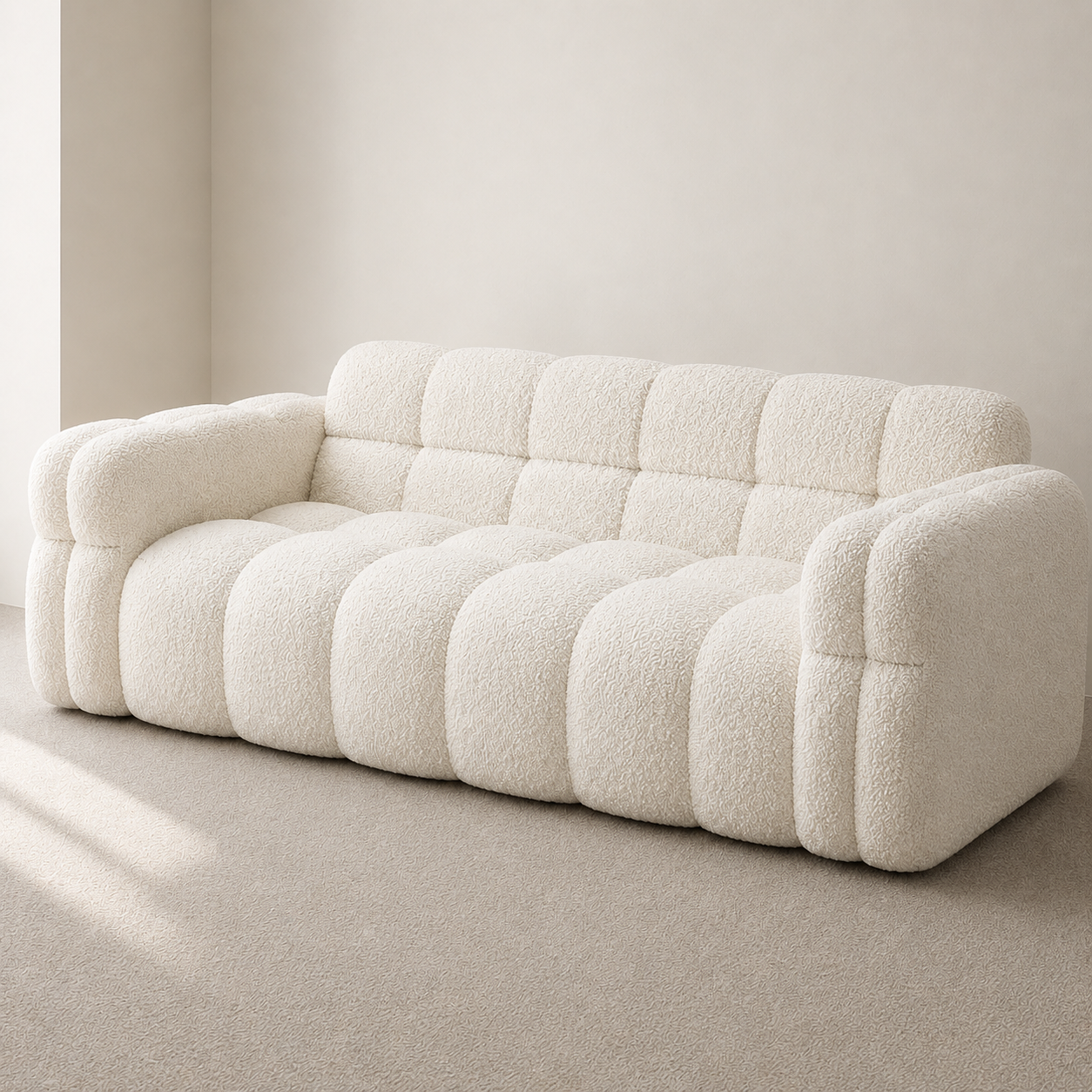 Komfortables Sofa mit einzigartigem Marshmallow-Design