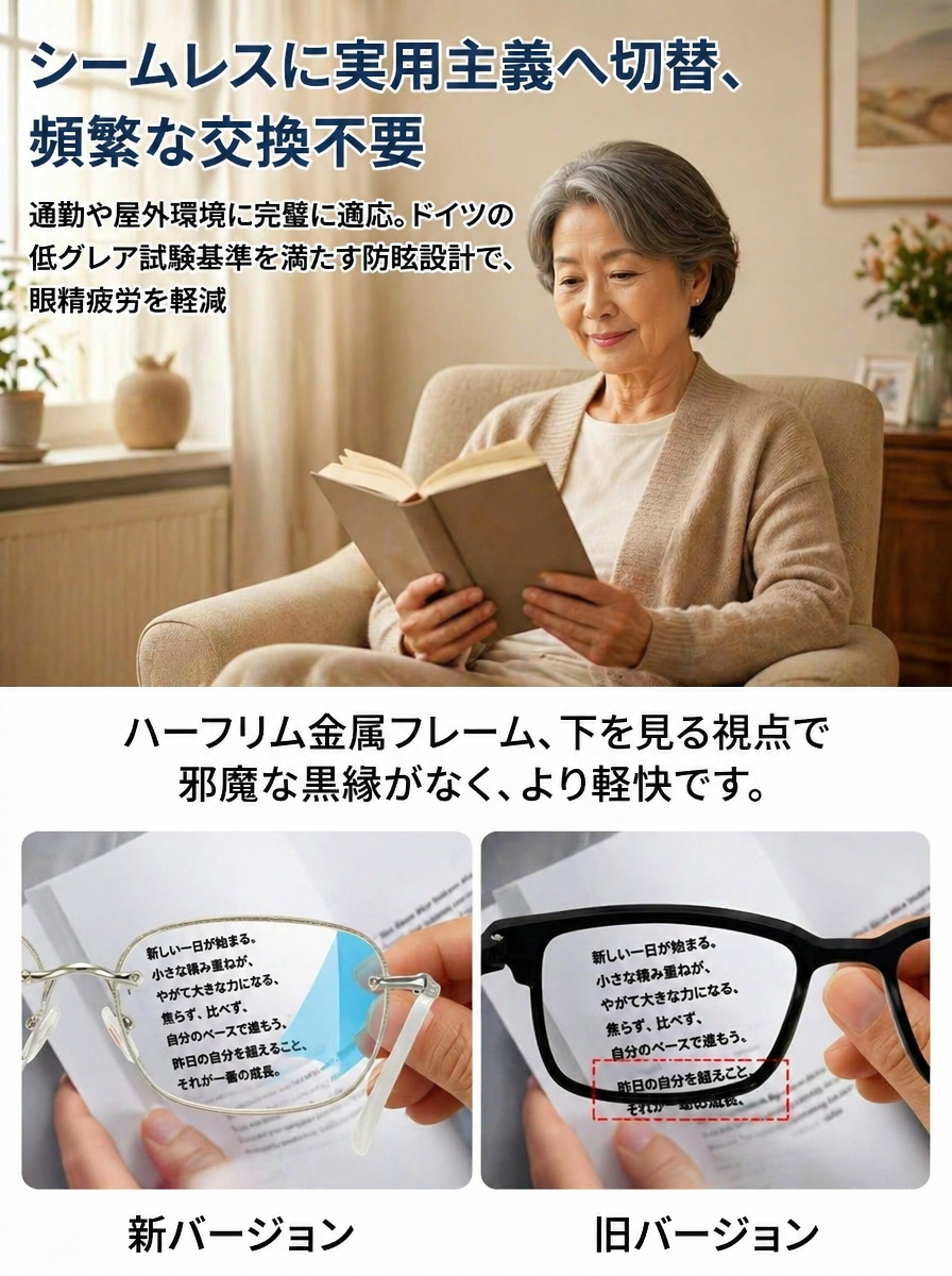 【日本の眼科医×ドイツ光学】近視も、遠視も、乱視も、これ1本で視界クリア✨次世代スマートメガネ✨