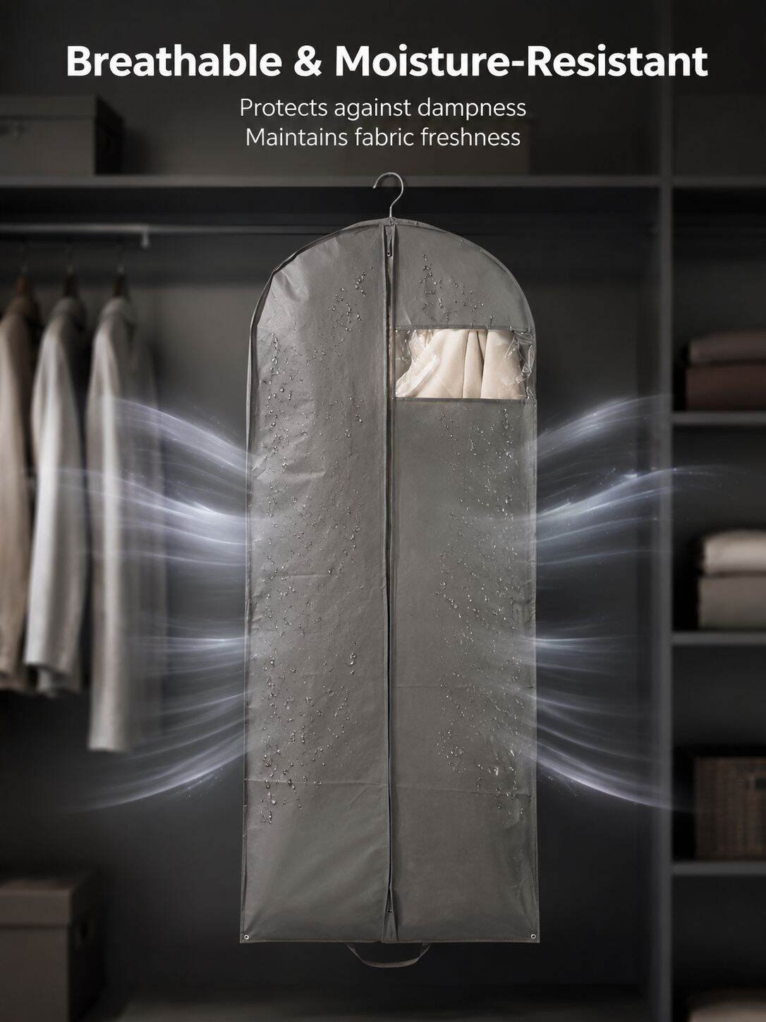 Suit Garment Bag with Zipper Dust Cover