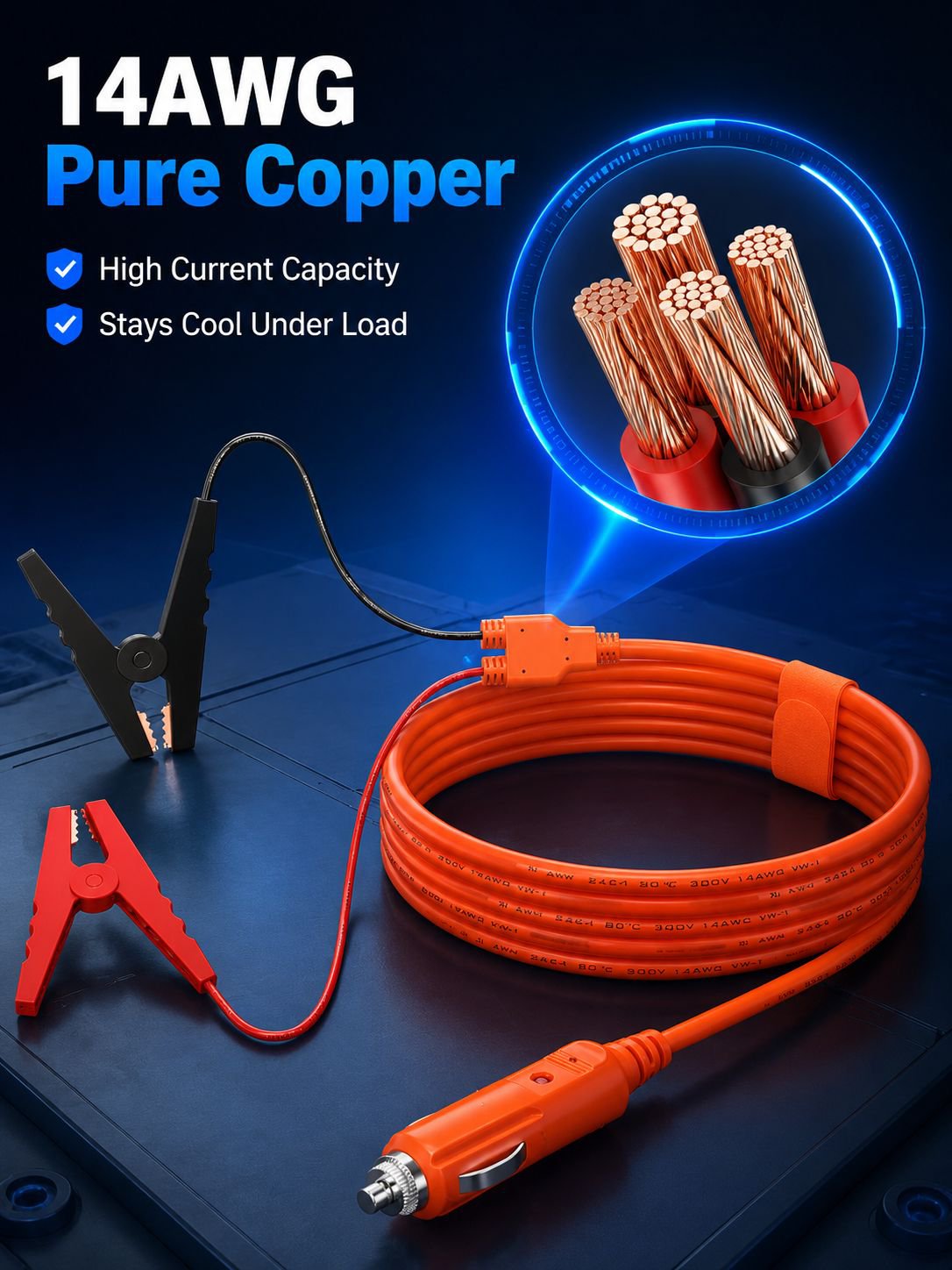 Car Battery Charging Cable